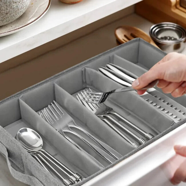Boite Range Couverts Avec Couvercle